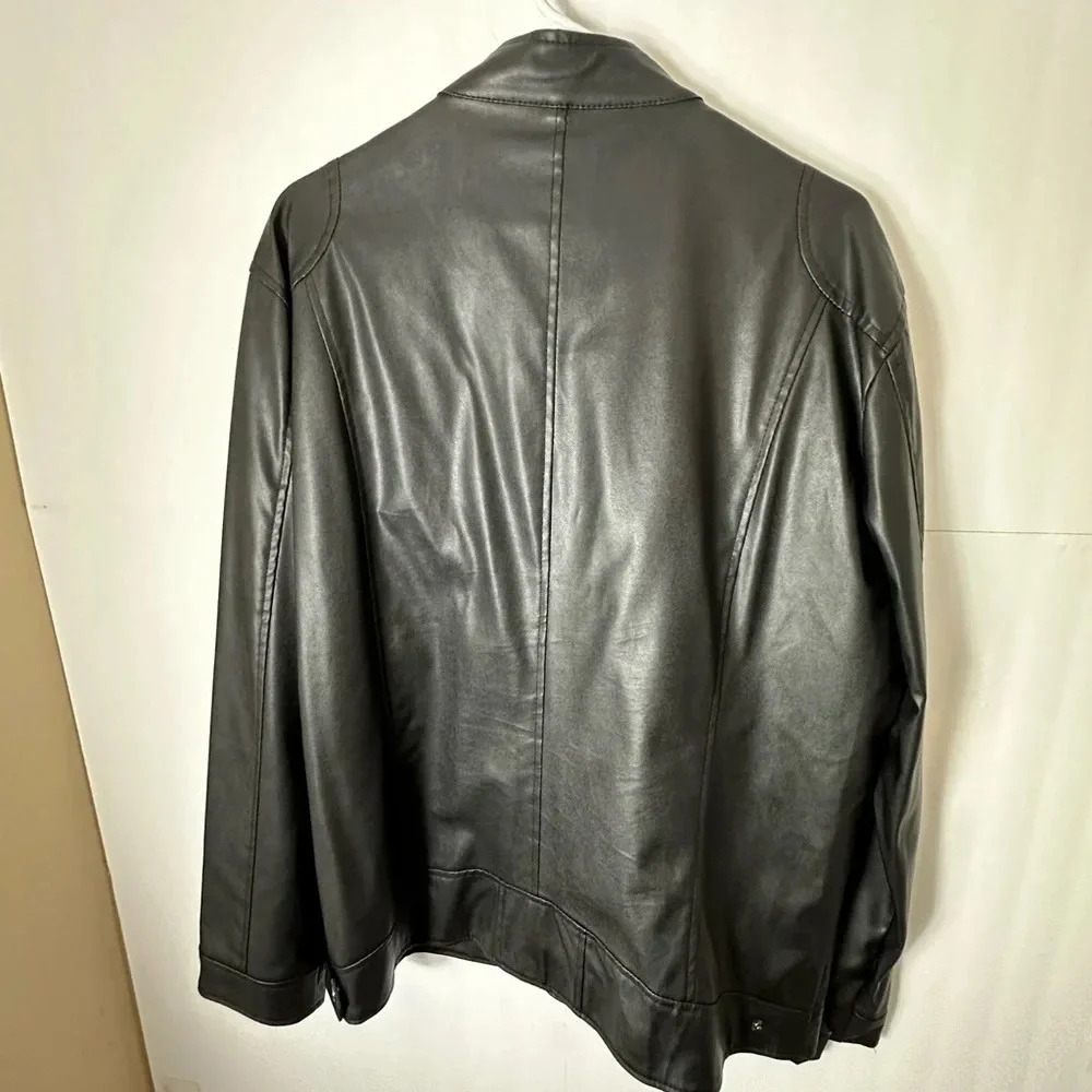 XRay Jeans Leather Jacket Men Size 2 XL Big & Tall - Picture 2 of 3